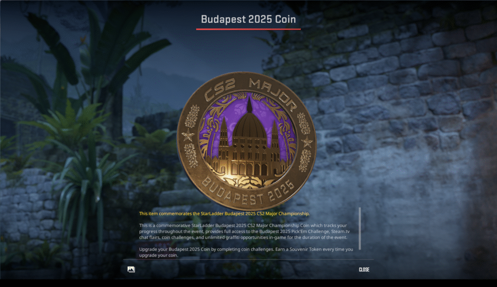 Bronze Coin for the StarLadder Budapest Major 2025