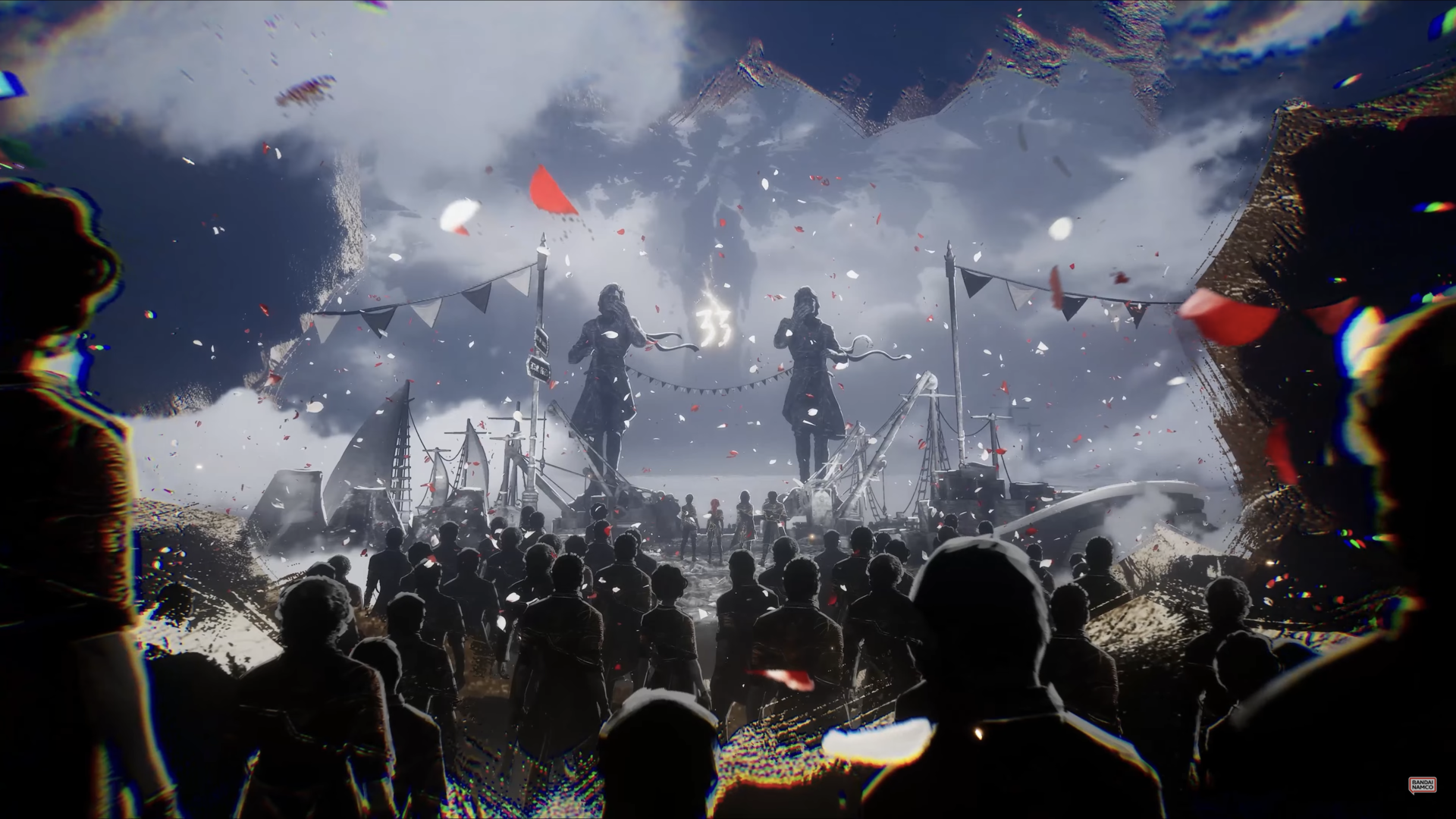 Lumiere looking towards the Paintress as Expedition 33 sets off