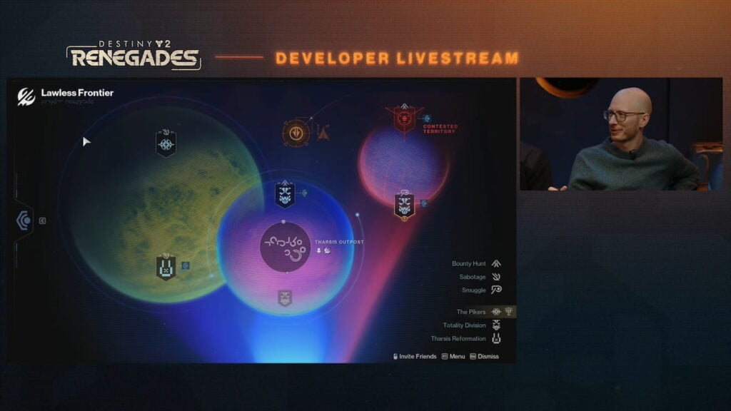 Lawless Frontier map in Destiny 2