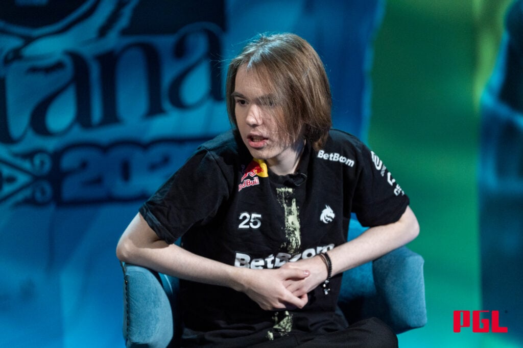 donk during PGL Astana Media day.