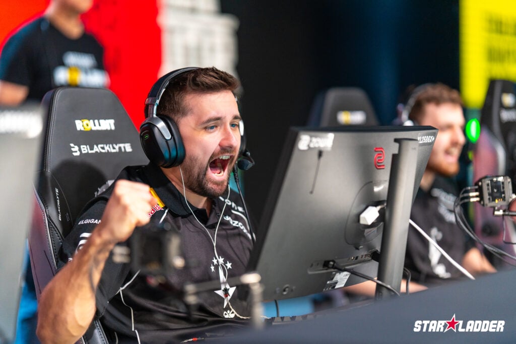 Astralis IGL HooXi celebrates at the StarLadder Budapest Major