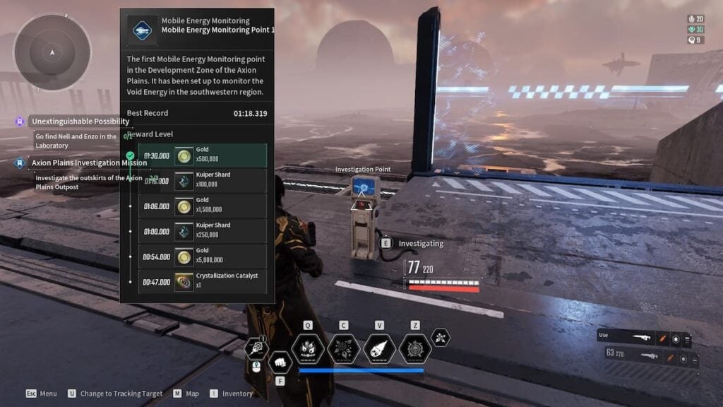 Structures near the Mobile Energy Monitoring Point 1 in The First Descendant