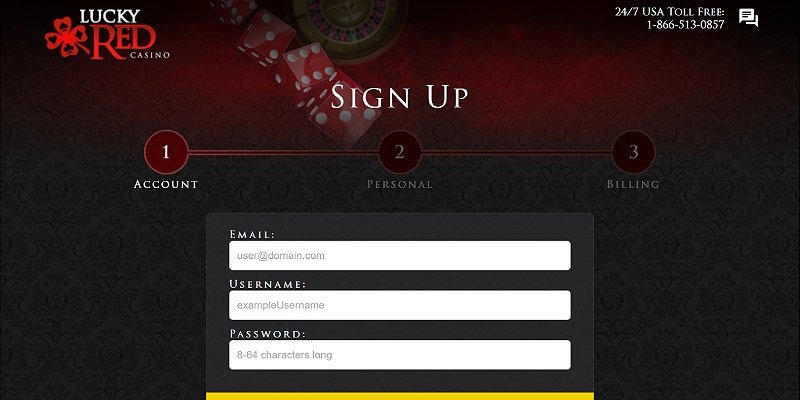 LuckyRed Sign Up