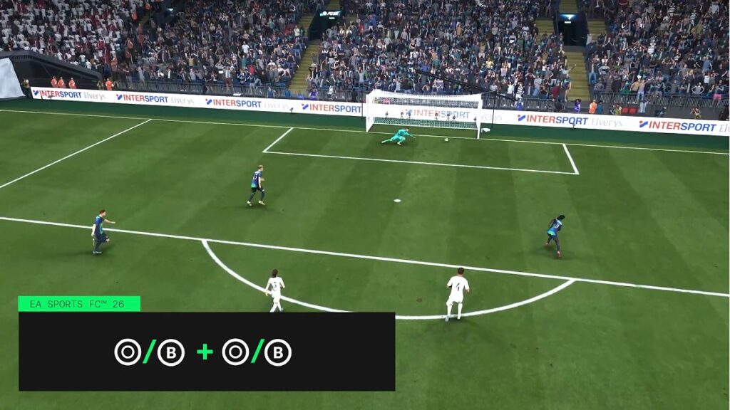 button combos for low-driven shot in FC 26