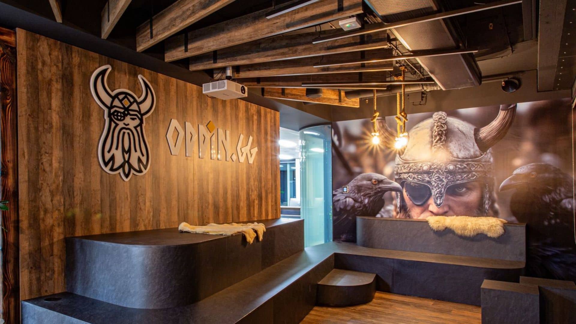 Oddin.gg office lobby in Prague, Czech Republic