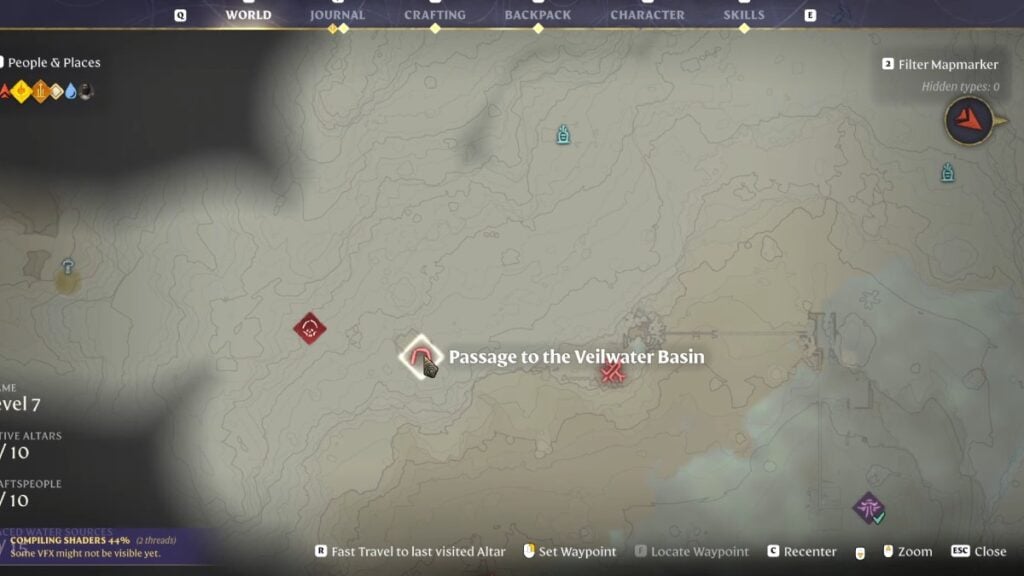 the Passage to the Veilwater Basin in Enshrouded