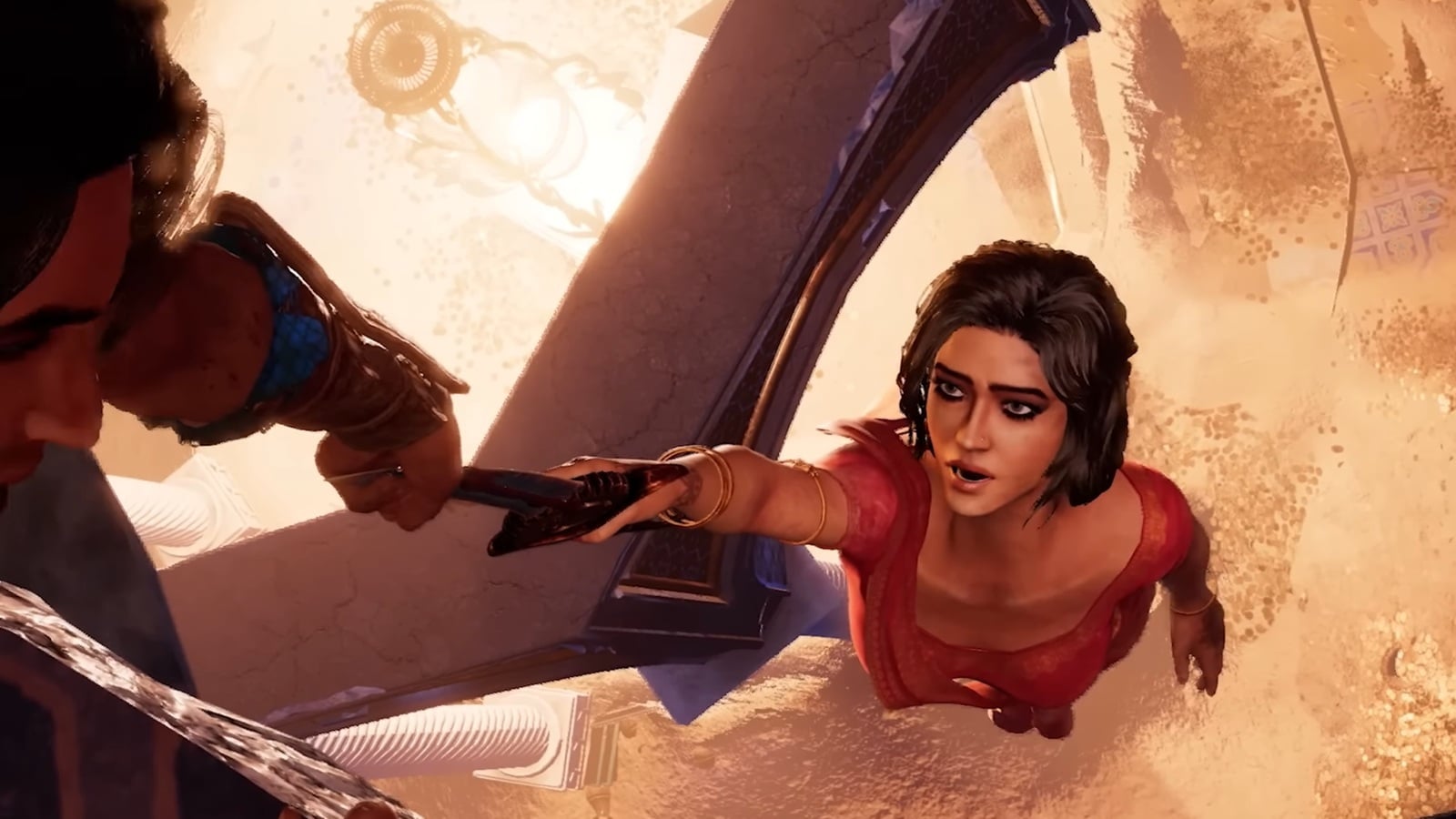 Screenshot of Princess Farah in PoP: Sands of Time.