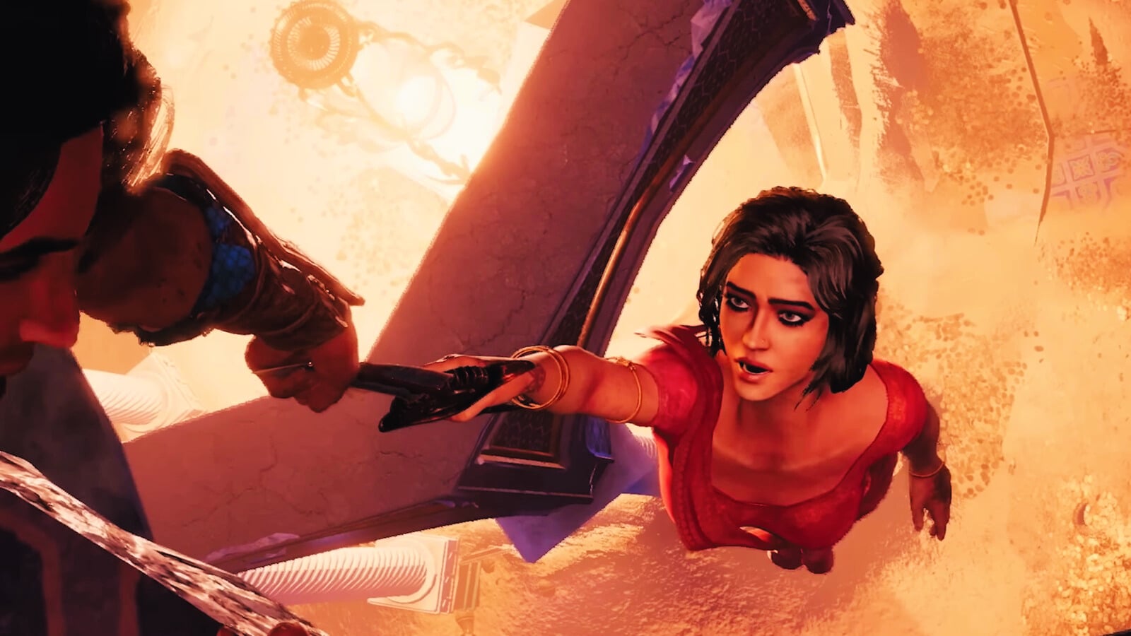 Screenshot of Princess Farah in PoP: Sands of Time.