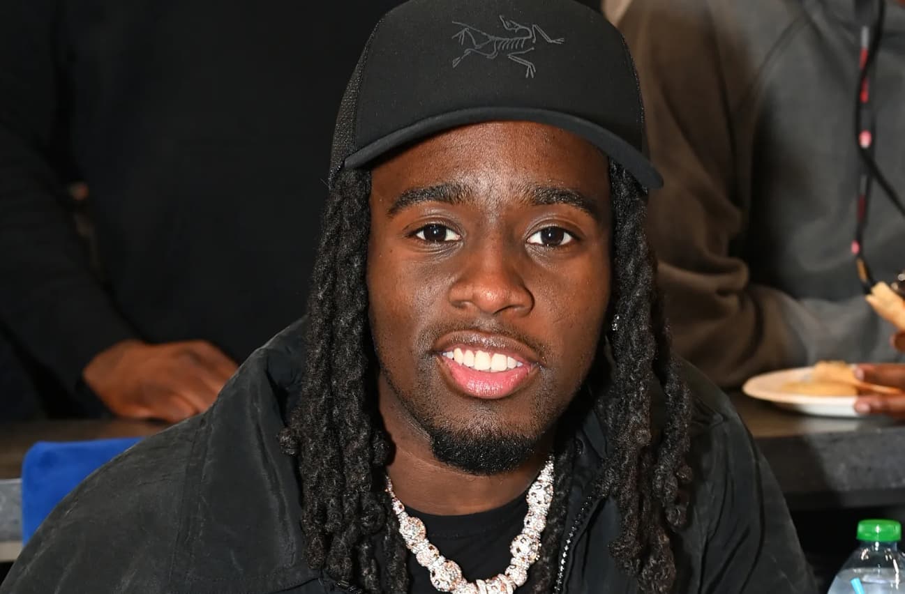 Kai Cenat attends the game between Los Angeles Lakers and the Atlanta Hawks at State Farm Arena on Jan. 30, 2024 in Atlanta, Georgia.