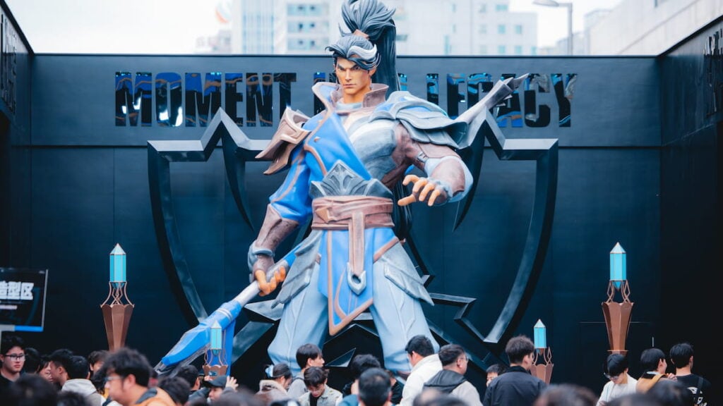 A view of atmosphere at League of Legends Worlds 2025 Fan Fest on November 07, 2025 in Chengdu, China.
