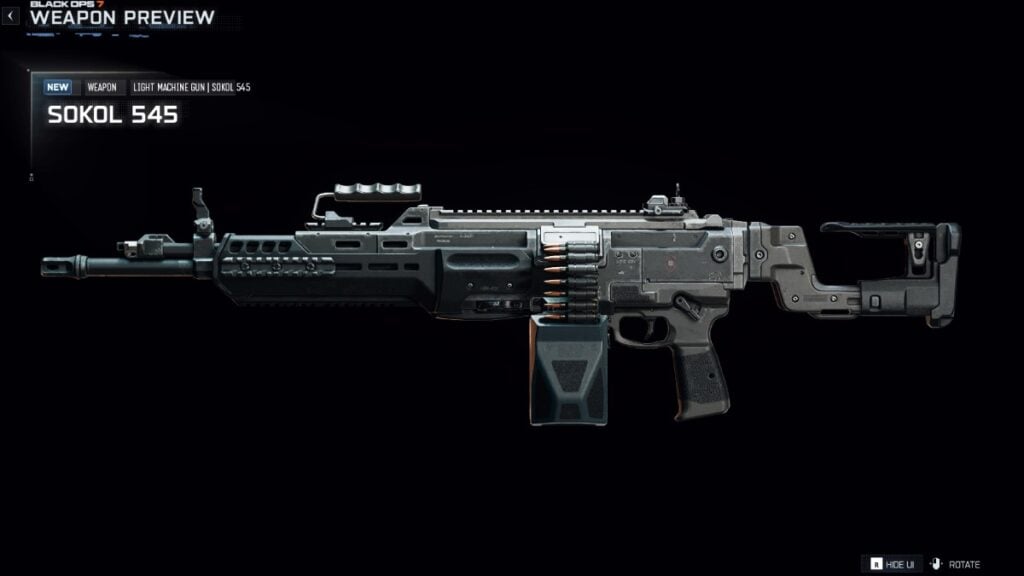 The Sokol 545 LMG in BO7