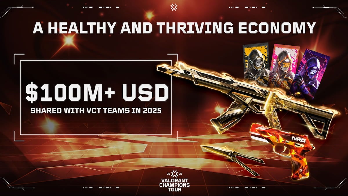 Picture showing 100 million USD skins in Valorant.