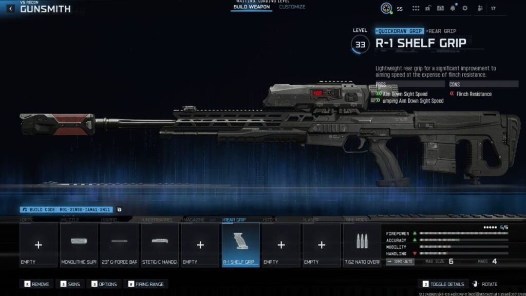 a VS-Recon loadout for Warzone S1