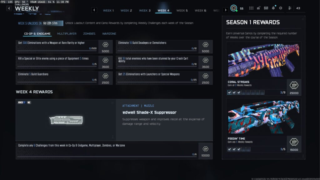 Week 4 co-op endgame challenges in BO7 Season 1