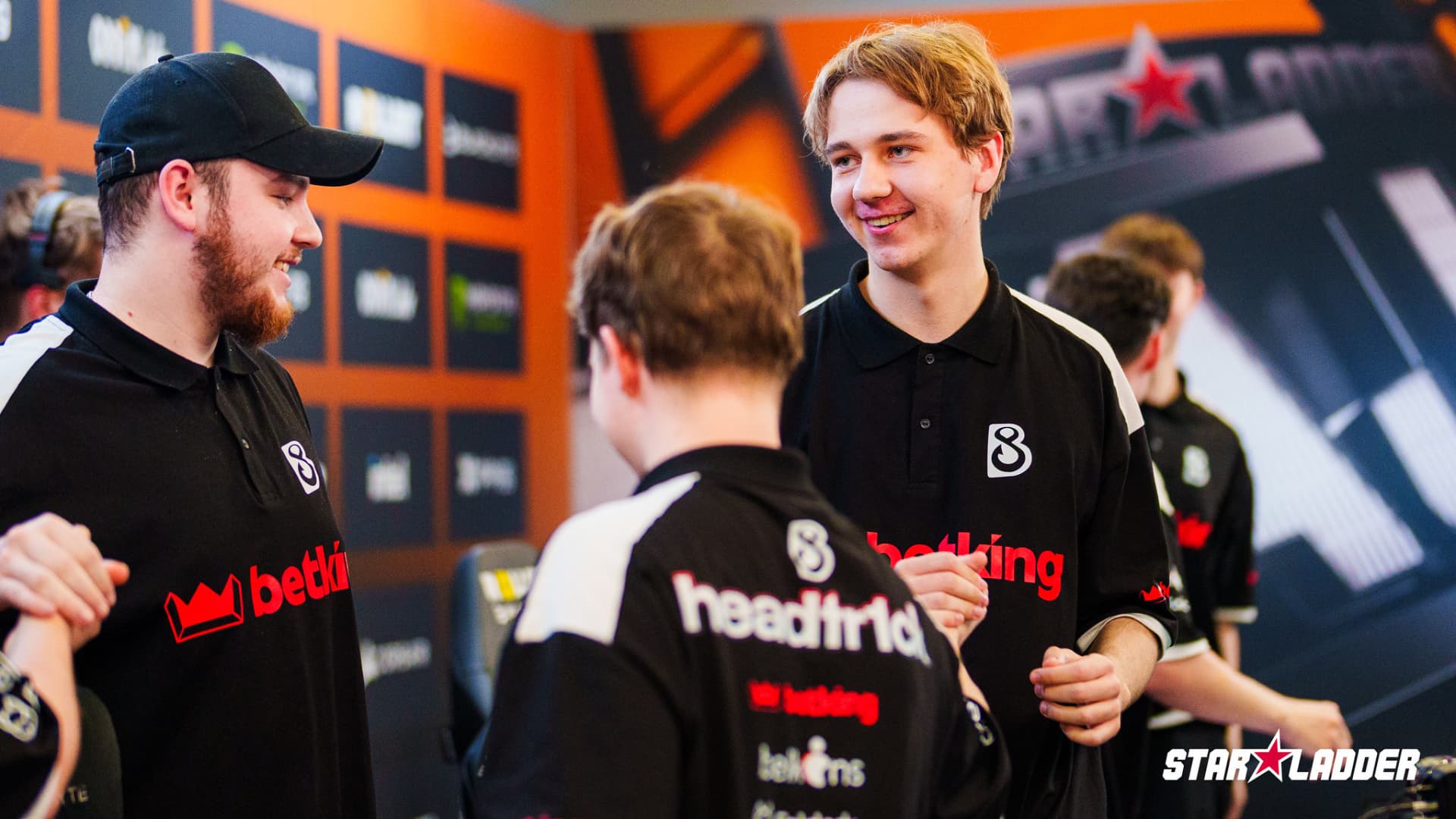 B8 celebrate a win at the StarLadder Budapest Major 2025