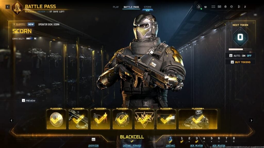 CoD Season 1 BlackCell instant rewards