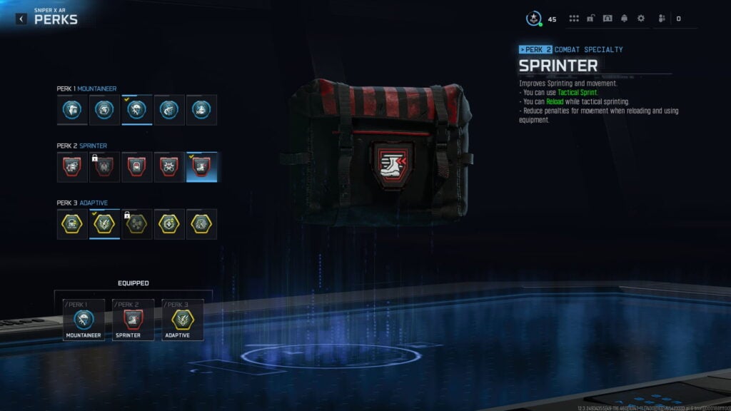 Sprinter perk, one of the best perks in Warzone