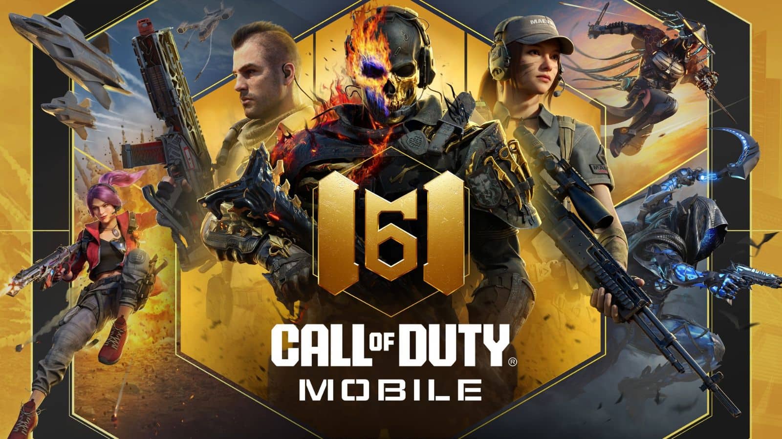 Three operators featured in COD Mobile Sixth Anniversary artwork