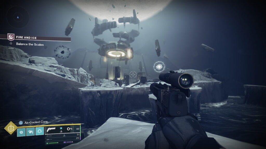 Balance the Scales encounter in Fire and Ice mission in Destiny 2