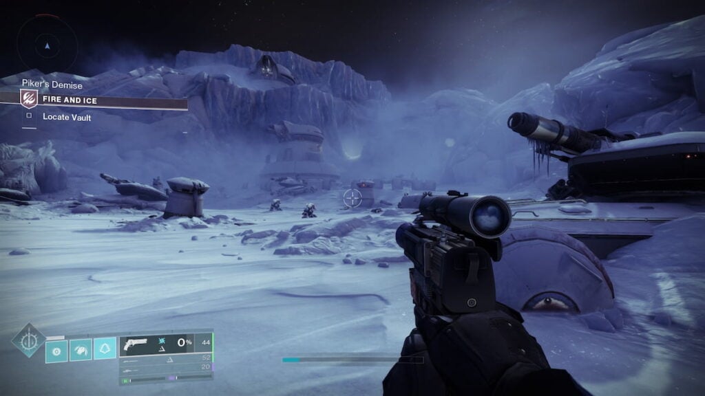 Fire and Ice mission start in Destiny 2