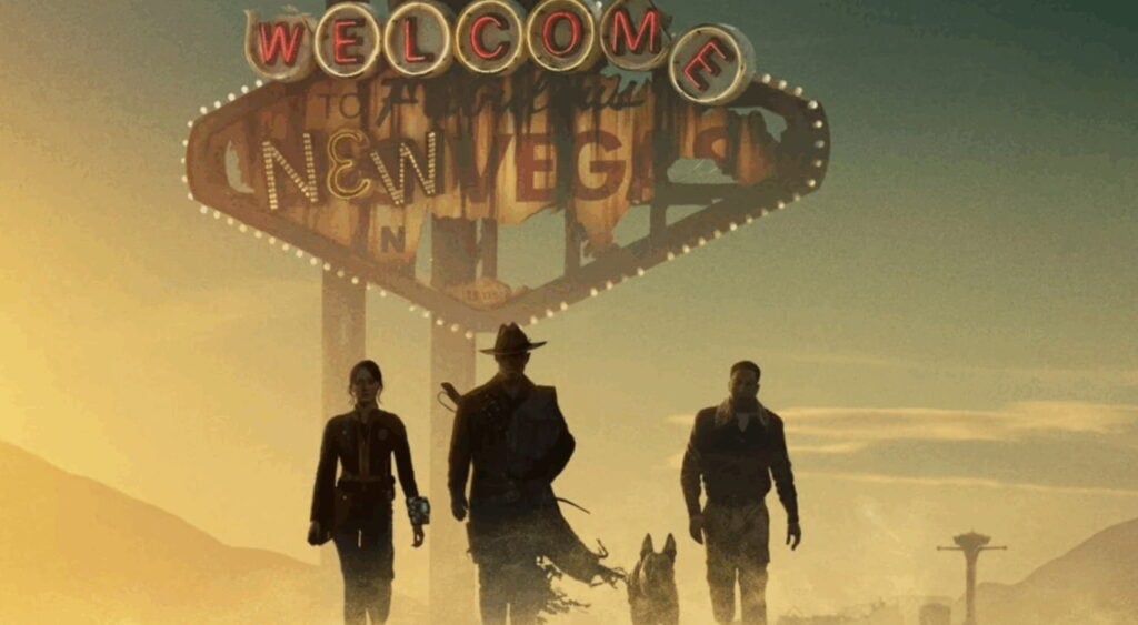 Fallout characters arriving at New Vegas