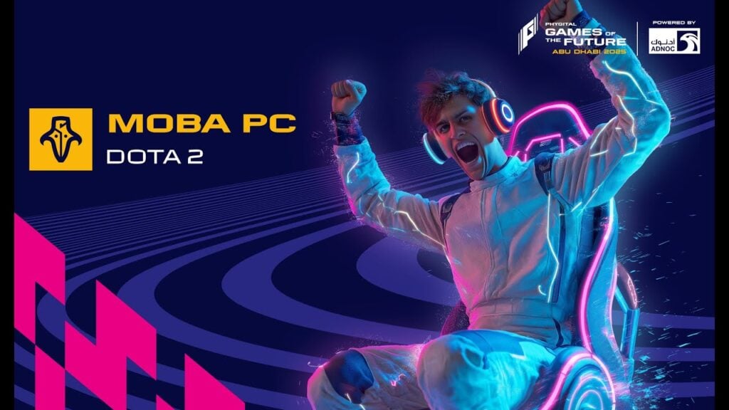 Player screaming in Games of the Future Dota 2 2025 banner image