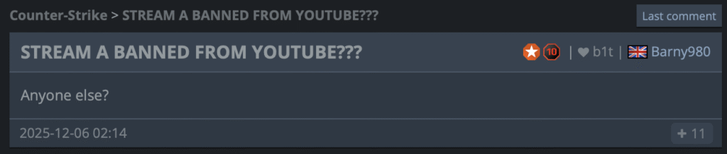 Fans quickly flocked to the forums to discuss the situation.