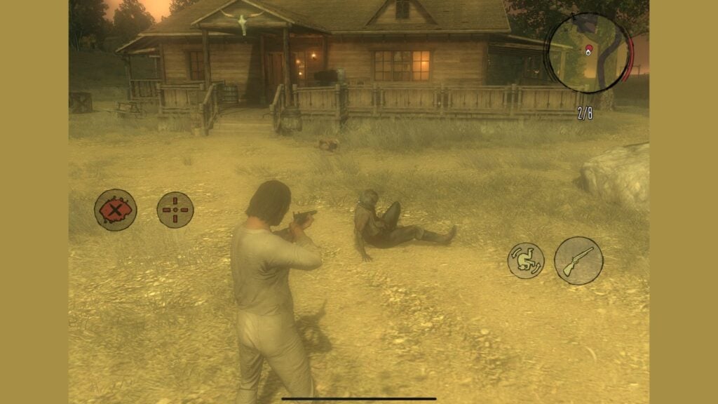 Shooting a zombie in Red Dead Redemption Netflix Undead Nightmare mode