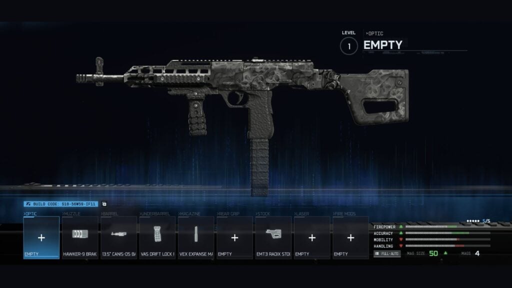 Best Kogot-7 loadout in Warzone, showing the best attachments