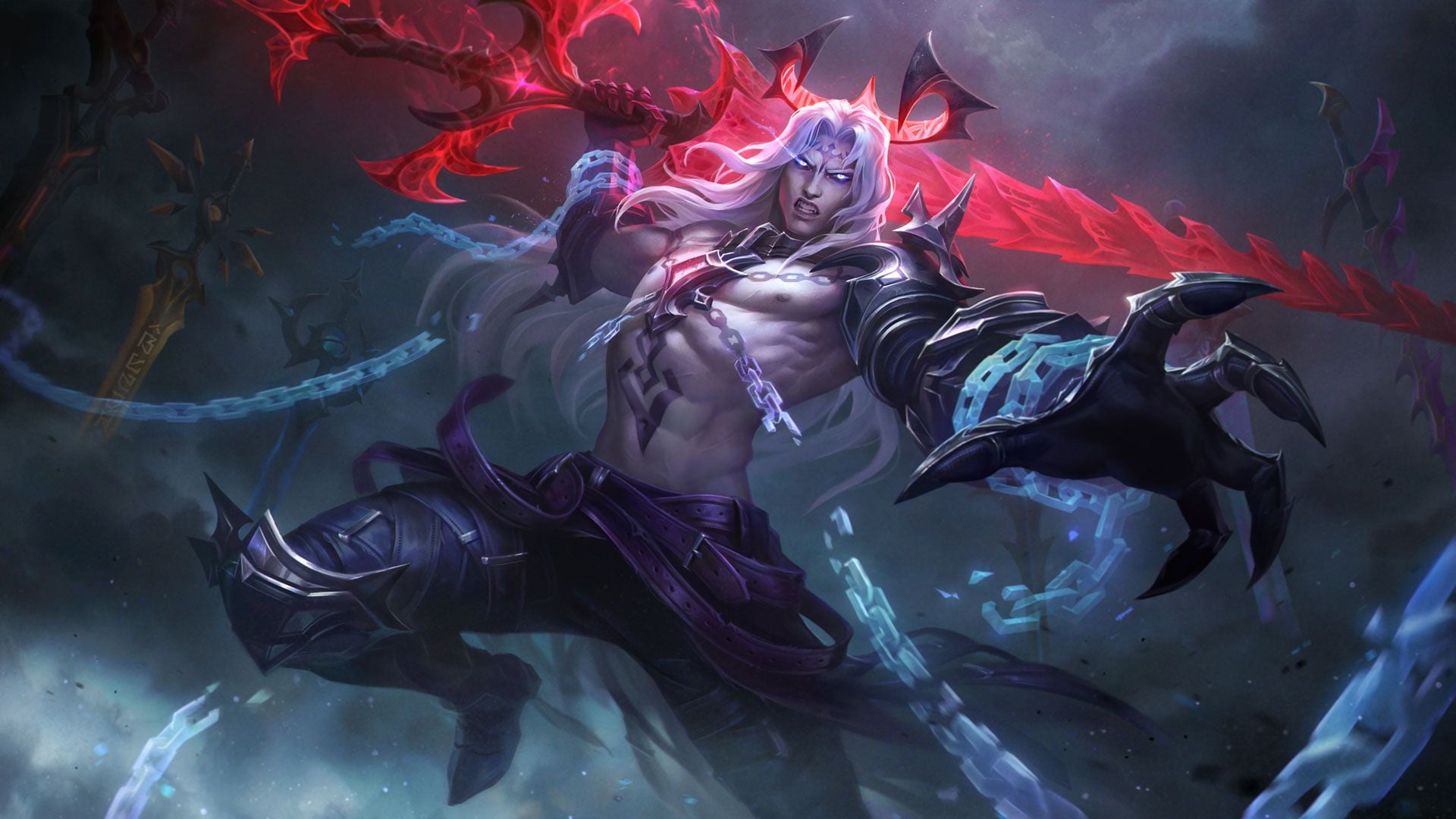 Picture showing Exhalted Revenant Reign Viego in League of Legends.