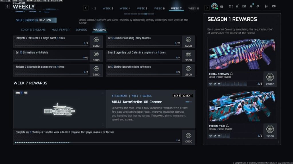 Week 7 BO7 Warzone challenges