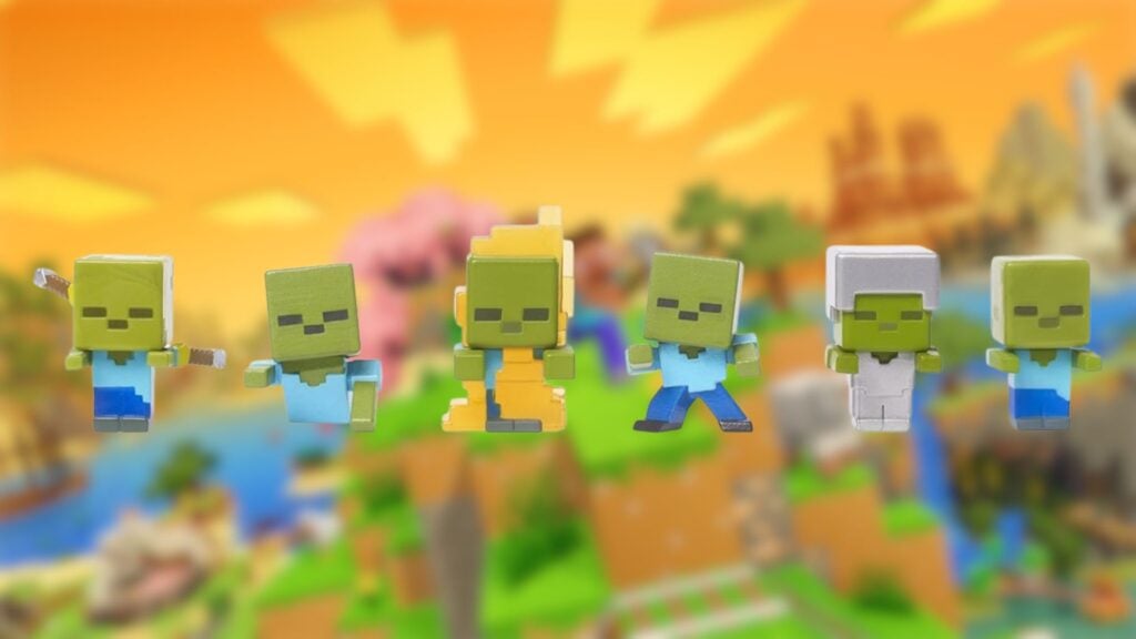 Minecraft action figures.