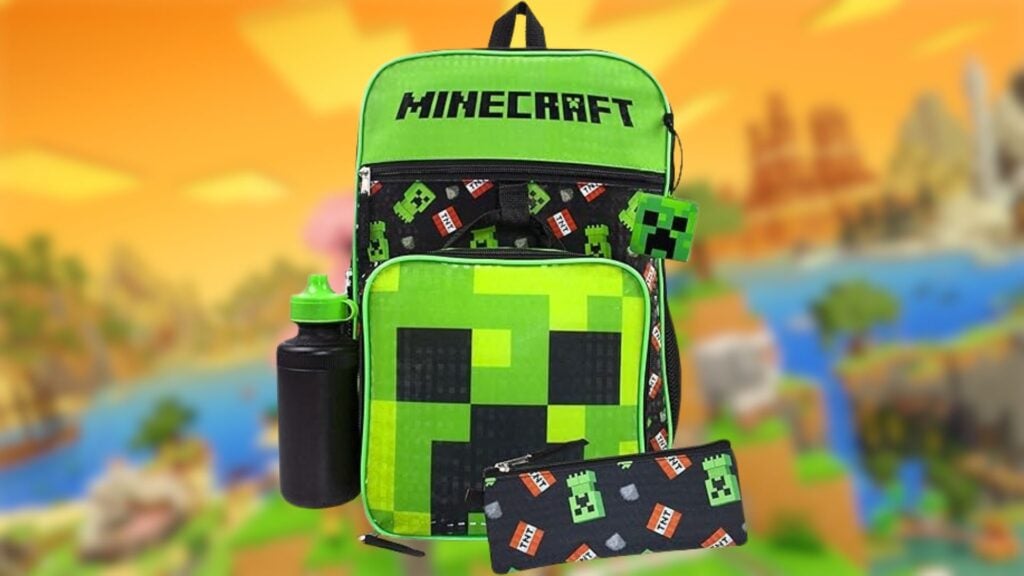 Minecraft creeper backpack.