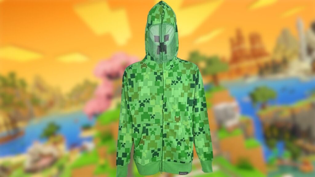 Minecraft pullover hoodie.