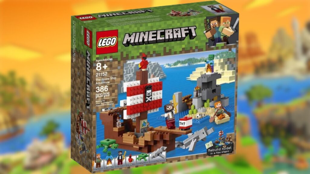 Minecraft Pirate Adventure LEGO set.