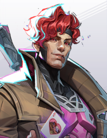 Picture showing Gambit in Marvel Rivals.