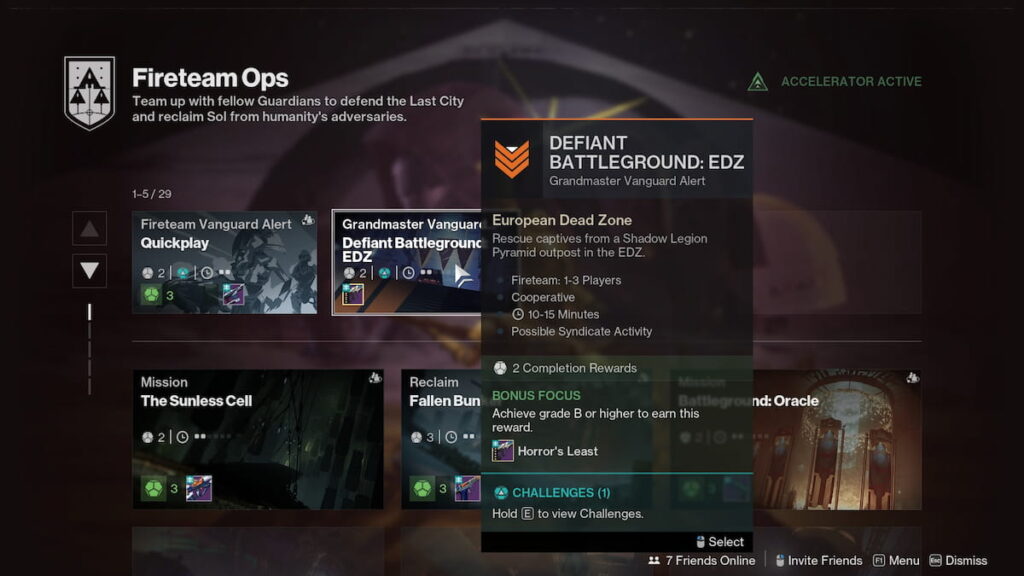 Defiant Battleground: EDZ GM Alert in Destiny 2