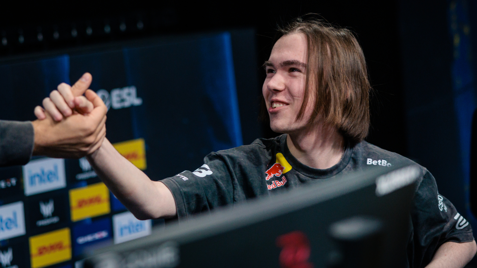 donk smiles after a Spirit victory