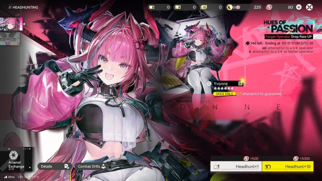 Yvonne banner in Arknights: Endfield