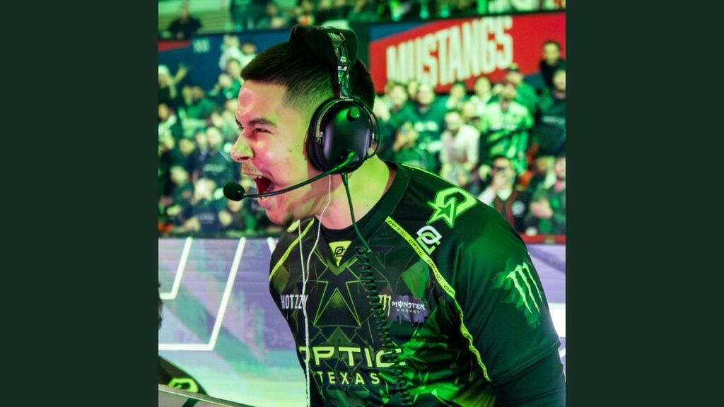 OpTic Texas' Shotzzy screaming during a match in 2026 CDL Stage 2 Major Qualifiers