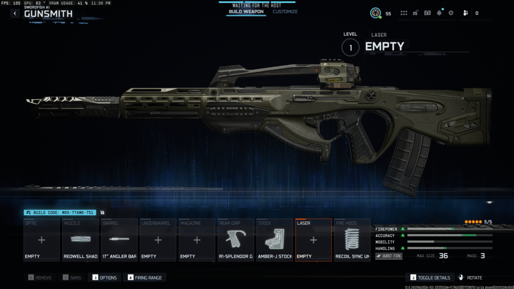 Best Swordfish A1 loadout in BO7