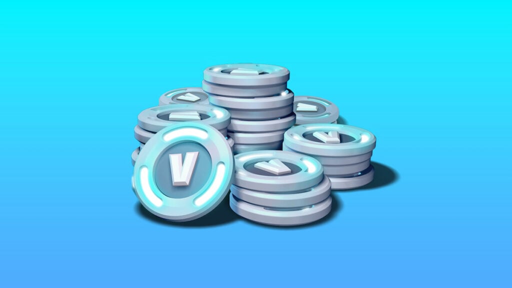 Picture showing V bucks in Fortnite.