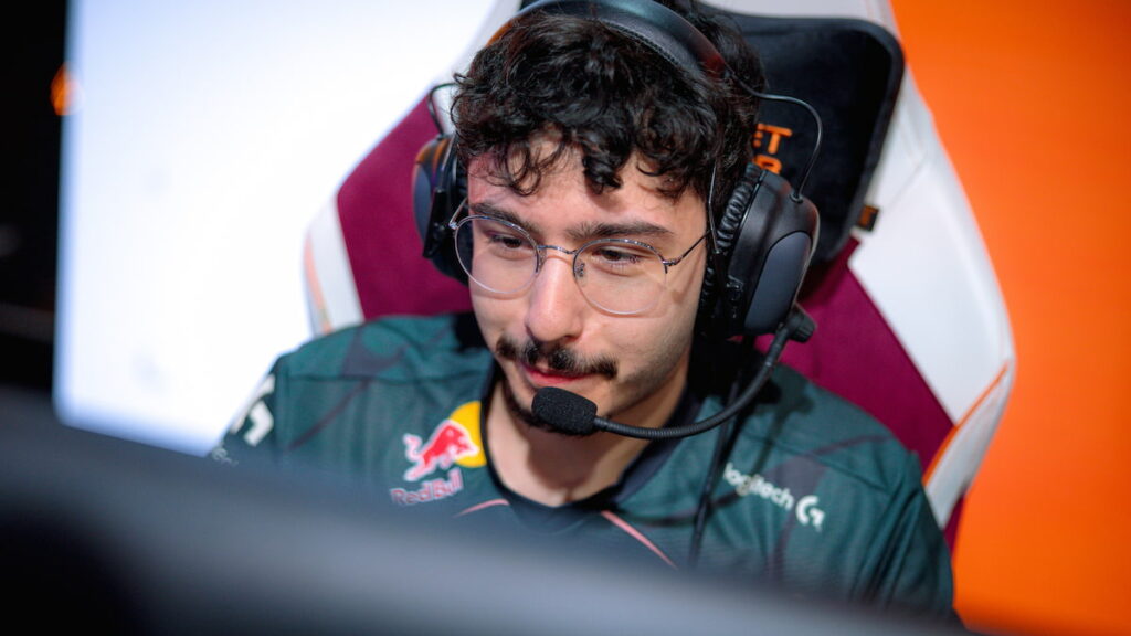 BrokenBlade of G2 Esports competes on stage at First Stand Tournament Group Stage Day 1 on March 16, 2026 at the Riot Games Arena in São Paulo, Brazil.
