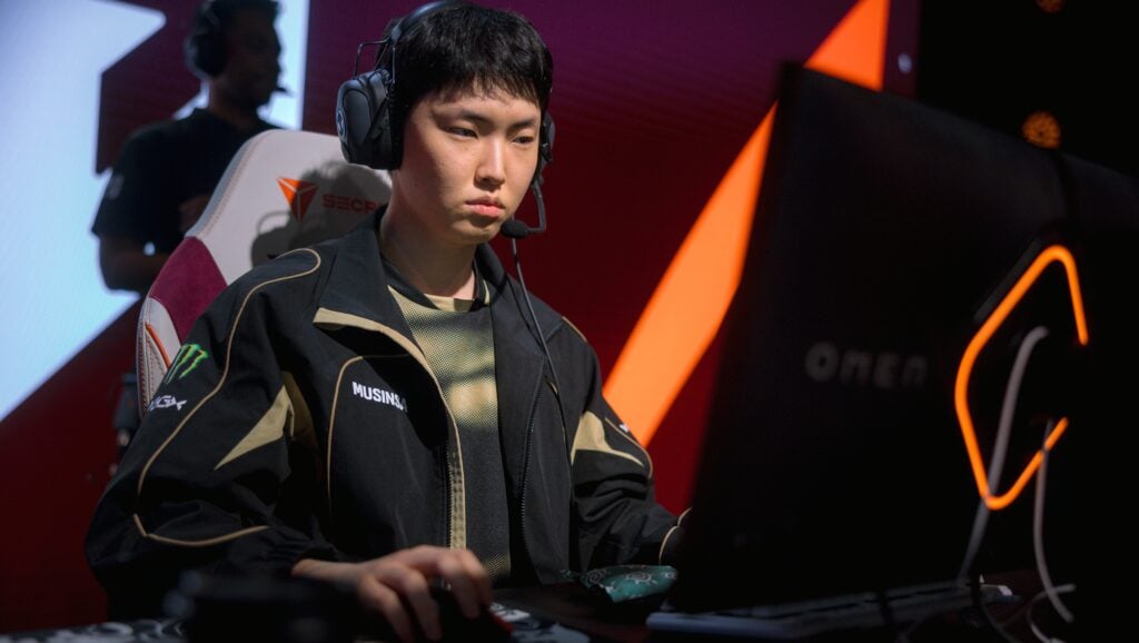 Chovy of Gen.G competes on stage at First Stand Tournament Group Stage Day 2 on March 17, 2026 at the Riot Games Arena in São Paulo, Brazil.