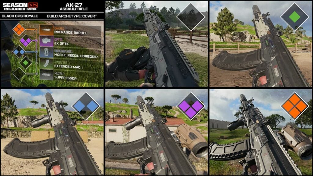 Weapon upgrade tiers in Black Ops Royale