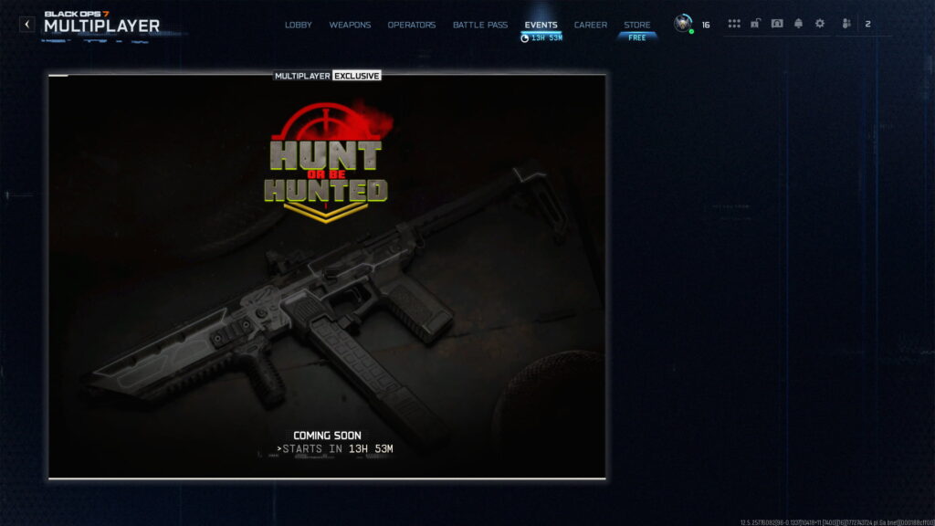 Black Ops 7 Hunt or Be Hunted Event in-game countdown