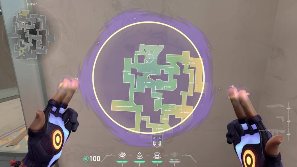 Miks smoke deployment screen in VALORANT