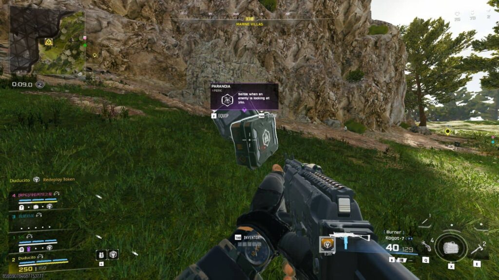 Paranoia perk on the ground, one of the best perks in Warzone Black Ops Royale