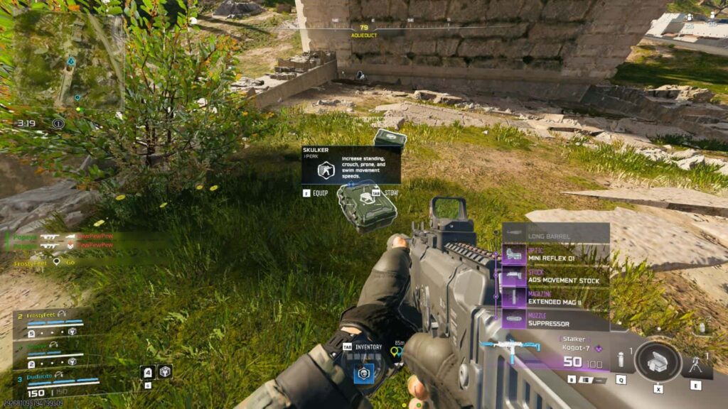 Skulker perk on the ground, one of the best perks in Warzone Black Ops Royale